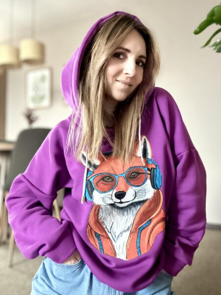Bluza ręcznie malowana